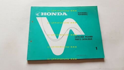 HONDA NX 500-650 Dominator 1987 catalogo ricambi ORIGINALE Spare Parts …