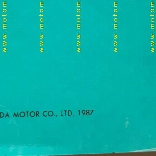 HONDA NX 500-650 Dominator 1987 catalogo ricambi ORIGINALE Spare Parts …