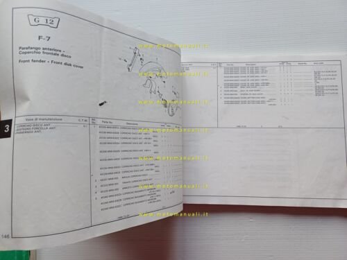 Honda NX 500-650 Dominator 1988 catalogo ricambi italiano originale part …