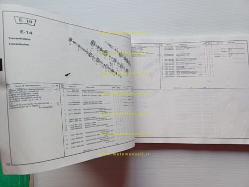 Honda NX 500-650 Dominator 1988 catalogo ricambi italiano originale part …