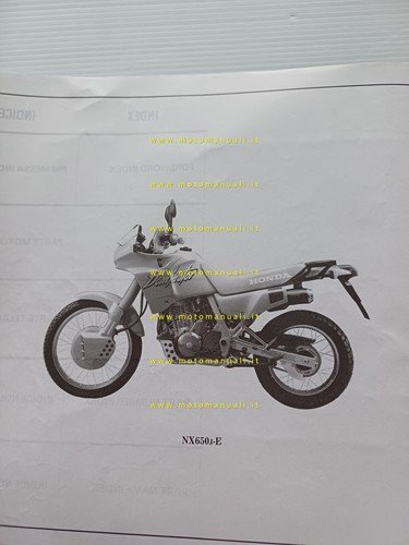 Honda NX 500-650 Dominator 1988 catalogo ricambi italiano originale part …