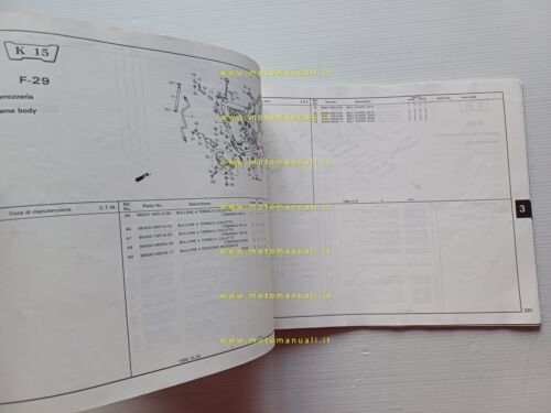 Honda NX 500-650 Dominator 1988 catalogo ricambi italiano originale part …