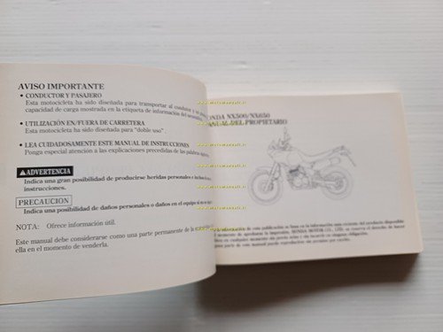 Honda NX 500 650 Dominator 1996-97 manuale uso manutenzione originale