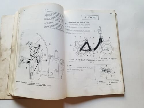 Honda P 50 1967 manuale officina originale workshop service manual