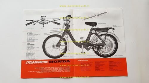 Honda P50 1967 depliant originale FRANCESE