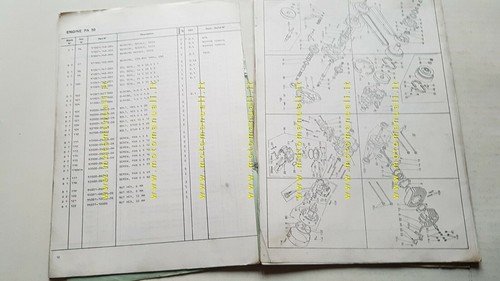 Honda PA 50 1980 catalogo ricambi originale spare parts catalogue