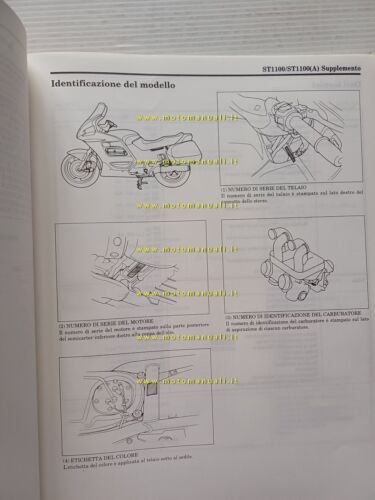 Honda Pan European ST 1100 VARIANTI 1995 manuale officina ITALIANO …