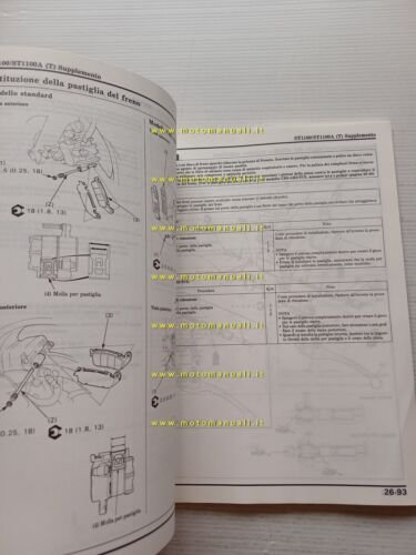 Honda Pan European ST 1100 VARIANTI 1996 manuale officina ITALIANO …