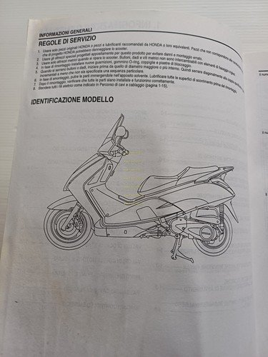 HONDA Pantheon 125 - 150 (FES 125-150) 2003 manuale officina …