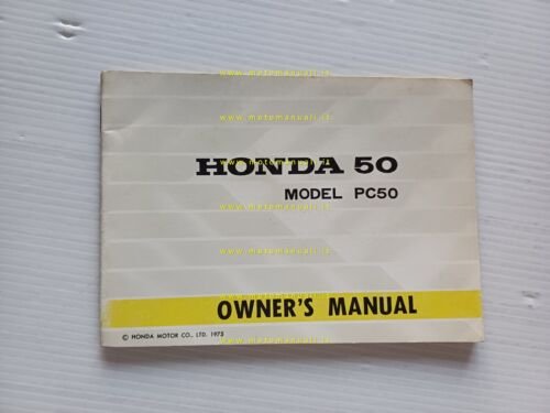 Honda PC 50 K1 1975 manuale uso manutenzione libretto originale …