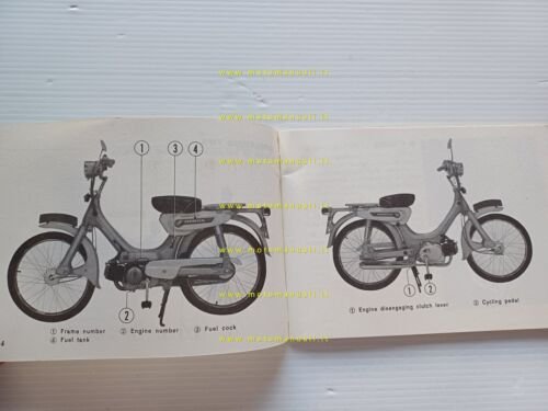 Honda PC 50 K1 1975 manuale uso manutenzione libretto originale …