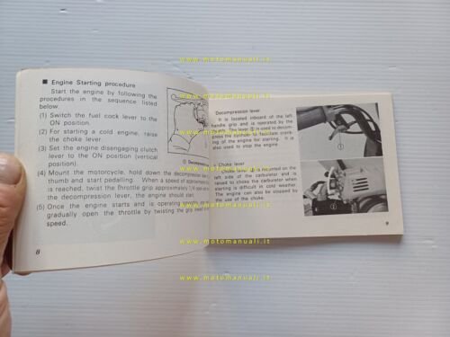 Honda PC 50 K1 1975 manuale uso manutenzione libretto originale …