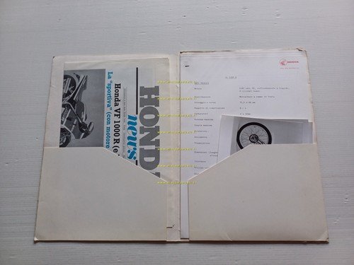 Honda presentazione modelli 1984 cartella stampa originale