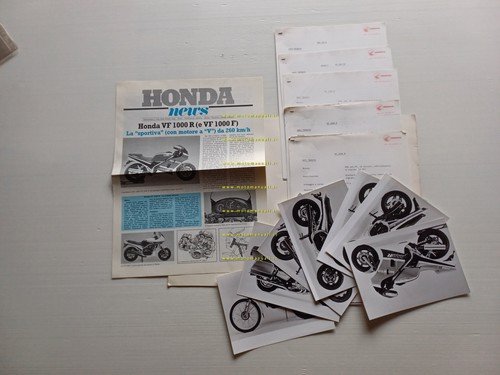 Honda presentazione modelli 1984 cartella stampa originale