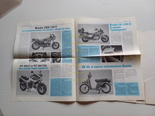 Honda presentazione modelli 1984 cartella stampa originale