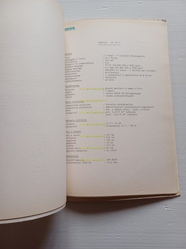 Honda presentazione nuovi modelli 1981 cartella stampa originale