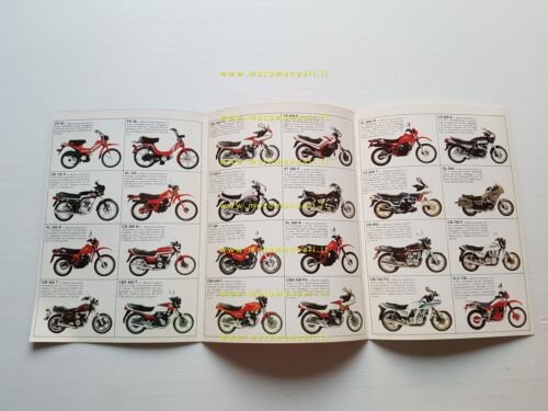 Honda produzione modelli 1983 depliant italiano originale