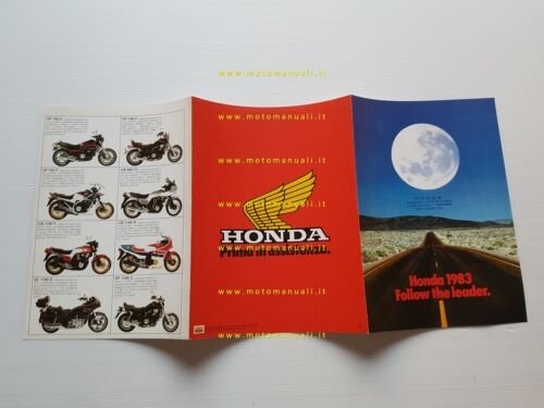 Honda produzione modelli 1983 depliant italiano originale