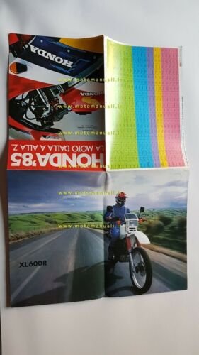 Honda produzione modelli 1985 depliant moto ITALIANO originale brochure