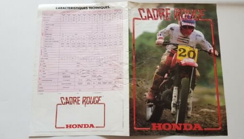 Honda produzione modelli Cross 1982 depliant FRANCESE moto originale brochure