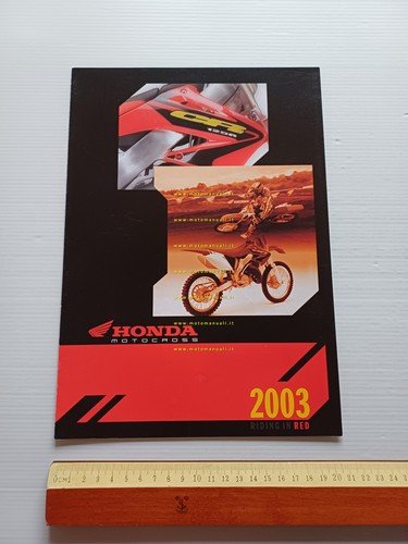 Honda produzione modelli cross 2003 depliant italiano originale