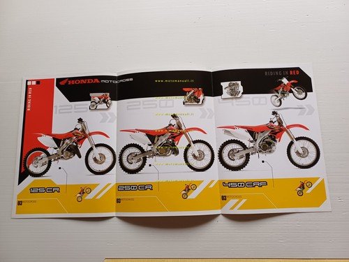 Honda produzione modelli cross 2003 depliant italiano originale