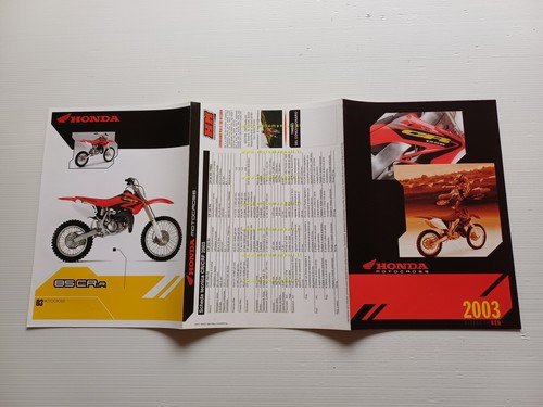 Honda produzione modelli cross 2003 depliant italiano originale