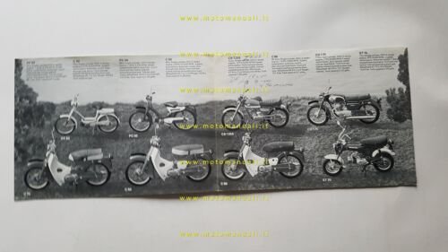 Honda produzione tutti modelli 50 - 750 1972 depliant francese …