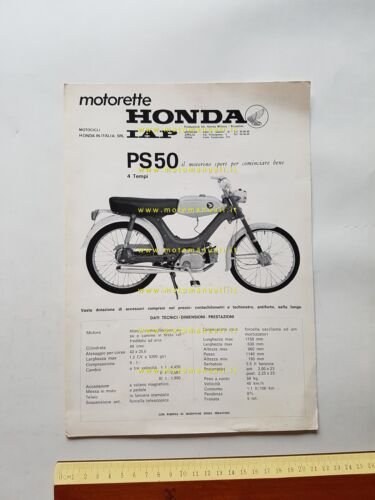 Honda PS 50 - P 50 1968 depliant ITALIANO originale