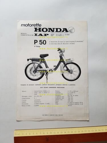 Honda PS 50 - P 50 1968 depliant ITALIANO originale