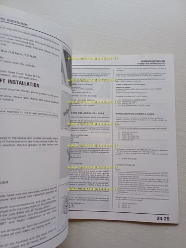Honda Revere NTV 600-650 VARIANTI 1990 manuale officina originale