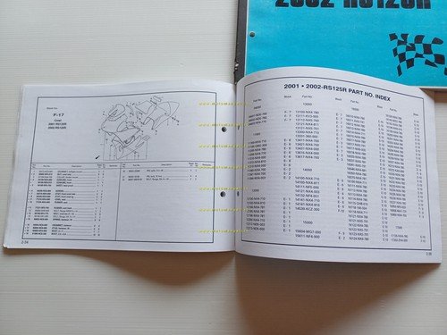 Honda RS 125 R GP 2002 manuale uso -officina -catalogo …