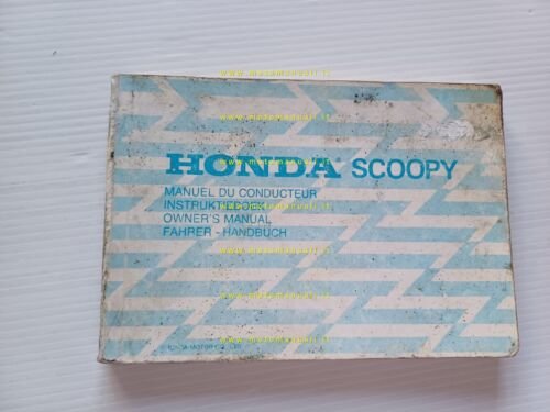 Honda Scoopy 50 Scooter manuale uso manutenzione originale inglese