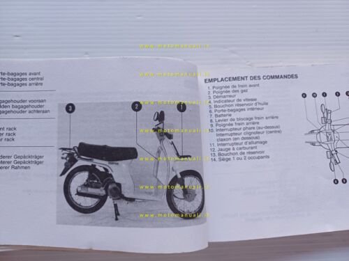 Honda Scoopy 50 Scooter manuale uso manutenzione originale inglese