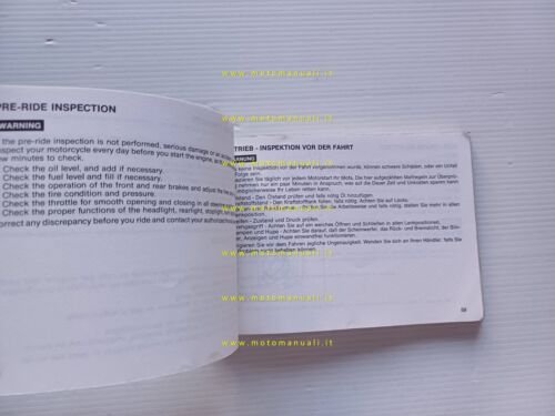 Honda Scoopy 50 Scooter manuale uso manutenzione originale inglese