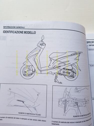 HONDA SCV 100 LEAD 2003 manuale officina ITALIANO originale