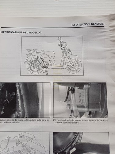 HONDA SH 125 - 150 2001 manuale officina ITALIANO originale