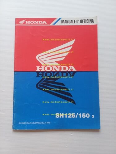 Honda SH 125-150 2002 aggiornamento SUPPLEMENTO manuale officina originale
