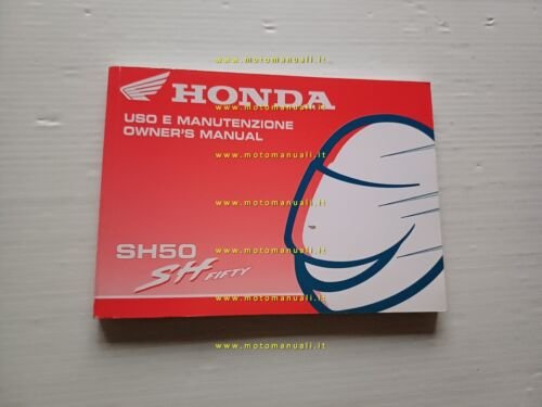 Honda SH 50 1997 manuale uso manutenzione libretto istruzioni italiano …