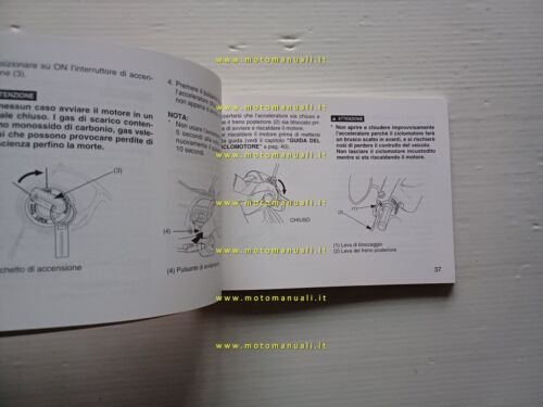 Honda SH 50 1997 manuale uso manutenzione libretto istruzioni italiano …