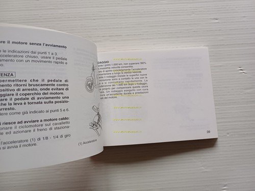 Honda SH 50 1997 manuale uso manutenzione libretto istruzioni italiano …