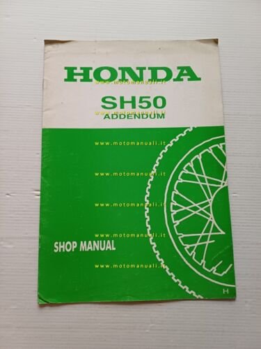 Honda SH 50 VARIANTI manuale officina originale
