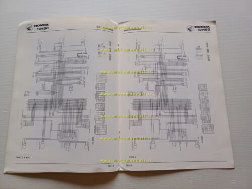 Honda SH 50 VARIANTI manuale officina originale