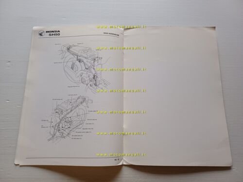 Honda SH 50 VARIANTI manuale officina originale