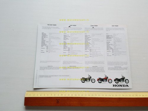 Honda Shadow 125 1998 depliant italiano originale