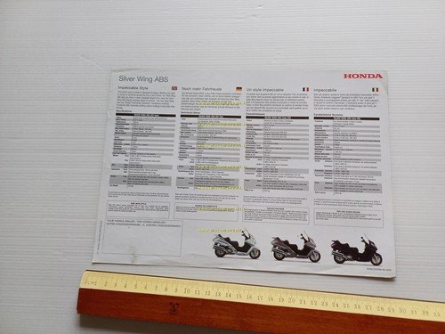 Honda Silver Wing 600 2002 depliant ITALIANO originale