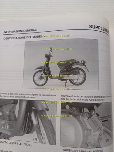 Honda Sky SGX 50 VARIANTI 1999 manuale officina ITALIANO originale