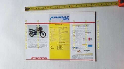 Honda Transalp 600 XLV 1993 depliant ITALIANO originale moto brochure