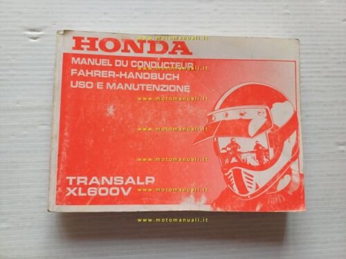 Honda Transalp XL 600 V 1990 manuale uso manutenzione italiano …