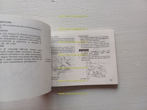 Honda Transalp XL 600 V 1990 manuale uso manutenzione italiano …